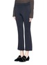 Front View - Click To Enlarge - THEORY - 'Rabeanie KB' cropped wide leg pants