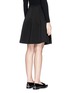 Back View - Click To Enlarge - THEORY - 'Igtios' bonded jersey skater skirt