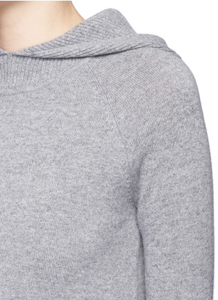 Detail View - Click To Enlarge - THEORY - 'Ettalo' cashmere knit hoodie