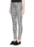 Front View - Click To Enlarge - THEORY - 'Adbelle K' grid stretch knit pants