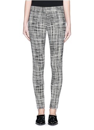 Main View - Click To Enlarge - THEORY - 'Adbelle K' grid stretch knit pants