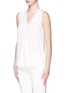 Front View - Click To Enlarge - THEORY - 'Meighlan' silk georgette sleeveless top