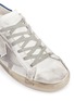 Detail View - Click To Enlarge - GOLDEN GOOSE - 'Superstar' crystal heel worn effect leather sneakers