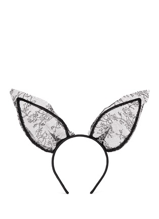 Main View - Click To Enlarge - MAISON MICHEL - 'Heidi' lace rabbit ear headband