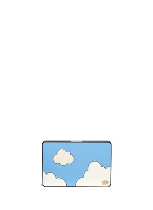 Back View - Click To Enlarge - YAZBUKEY BAGS - 'The End' cloud Plexiglas clutch