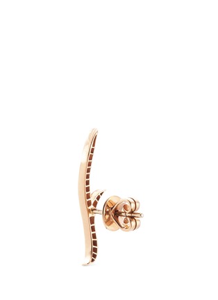 Detail View - Click To Enlarge - STEPHEN WEBSTER - 'Stem' diamond 18k rose gold earrings