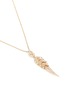 Figure View - Click To Enlarge - STEPHEN WEBSTER - 'Magnipheasant' diamond 18k rose gold feather pendant necklace