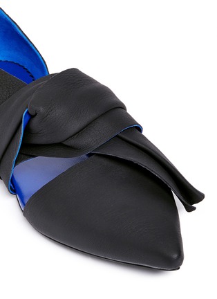 Detail View - Click To Enlarge - PROENZA SCHOULER - Bow vamp leather d'Orsay flats