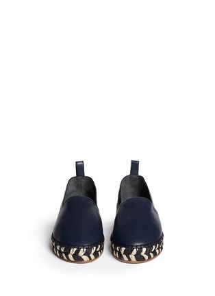 Figure View - Click To Enlarge - PROENZA SCHOULER - Leather espadrille slip-ons