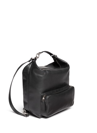 Front View - Click To Enlarge - MARNI - 'Backpack' convertible leather bag