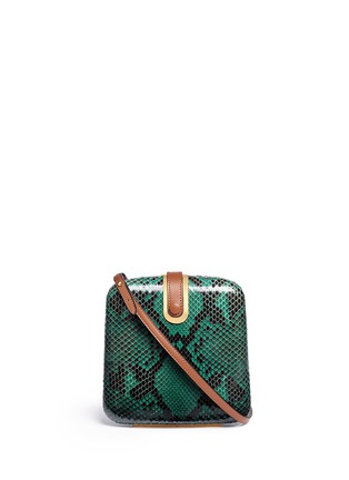 Main View - Click To Enlarge - MARNI - Python leather crossbody bag