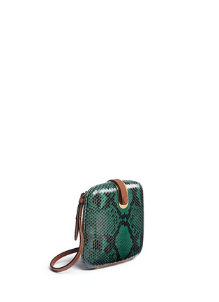 Figure View - Click To Enlarge - MARNI - Python leather crossbody bag