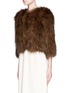 Front View - Click To Enlarge - 72348 - 'Leila' cropped racoon fur jacket