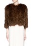 Main View - Click To Enlarge - 72348 - 'Leila' cropped racoon fur jacket