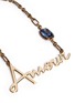 Detail View - Click To Enlarge - LANVIN - 'Amour' crystal brass necklace