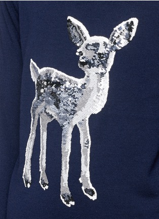 Detail View - Click To Enlarge - MARKUS LUPFER - 'Fawn' sequin Natalie sweater