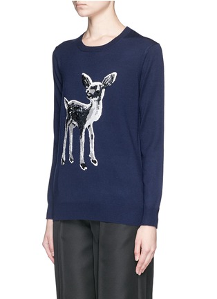 Front View - Click To Enlarge - MARKUS LUPFER - 'Fawn' sequin Natalie sweater