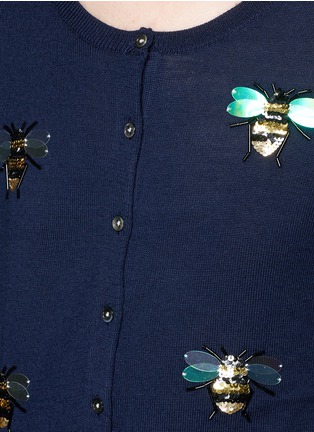 Detail View - Click To Enlarge - MARKUS LUPFER - 'Bees Embellished' April cardigan