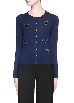 Main View - Click To Enlarge - MARKUS LUPFER - 'Bees Embellished' April cardigan
