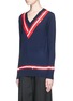 Front View - Click To Enlarge - MARKUS LUPFER - 'Sequin Stripe Cricket' Caroline sweater