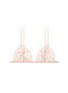Main View - Click To Enlarge - KIKI DE MONTPARNASSE - 'Paon' crochet lace soft triangle bra