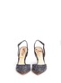 Figure View - Click To Enlarge - SAM EDELMAN - 'Dora' leather bouclé tweed slingback pumps