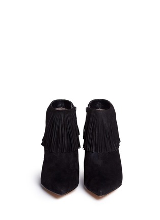 Front View - Click To Enlarge - SAM EDELMAN - 'Kandice' fringe suede ankle boots