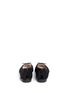 Back View - Click To Enlarge - SAM EDELMAN - 'Sara' leather toe cap bouclé tweed flats