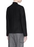 Back View - Click To Enlarge - STELLA MCCARTNEY - Double breasted velvet button wool melton jacket