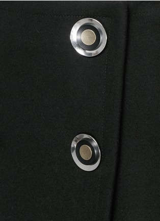 Detail View - Click To Enlarge - STELLA MCCARTNEY - Metal button wrap skirt