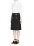 Figure View - Click To Enlarge - STELLA MCCARTNEY - Metal button wrap skirt
