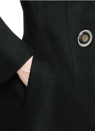 Detail View - Click To Enlarge - STELLA MCCARTNEY - 'Penrose' metal button coat