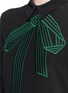 Detail View - Click To Enlarge - STELLA MCCARTNEY - Bow embroidery silk shirt