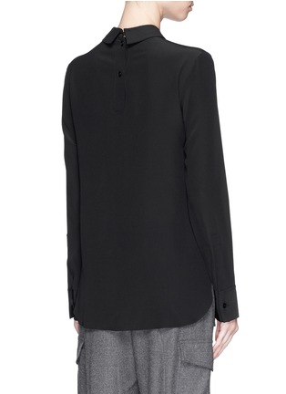 Back View - Click To Enlarge - STELLA MCCARTNEY - Bow embroidery silk shirt