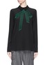 Main View - Click To Enlarge - STELLA MCCARTNEY - Bow embroidery silk shirt