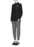 Figure View - Click To Enlarge - STELLA MCCARTNEY - Bow embroidery silk shirt