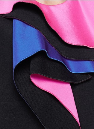 Detail View - Click To Enlarge - ROKSANDA - 'Bartlett' ruffle silk blend crepe dress