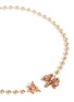 Detail View - Click To Enlarge - MIRIAM HASKELL - Crystal and pearl butterfly charm necklace