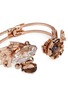 Detail View - Click To Enlarge - MIRIAM HASKELL - Crystal resin stone floral hinge bangle