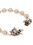 Detail View - Click To Enlarge - MIRIAM HASKELL - Crystal butterfly glass pearl bracelet