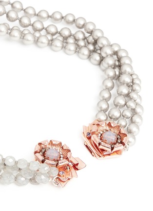 Detail View - Click To Enlarge - MIRIAM HASKELL - Multi strand pearl necklace