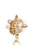 Detail View - Click To Enlarge - MIRIAM HASKELL - Crystal flower baroque pearl drop earrings