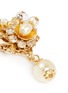 Detail View - Click To Enlarge - MIRIAM HASKELL - Crystal flower baroque pearl drop earrings