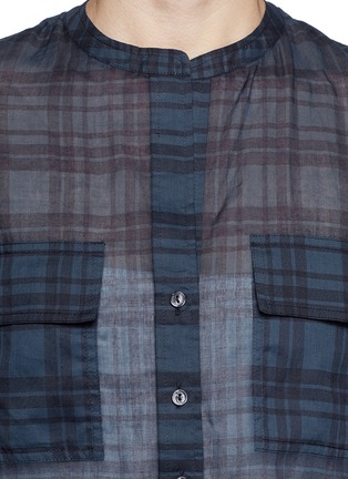 Detail View - Click To Enlarge - VINCE - Plaid cotton tunic
