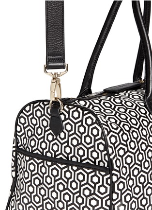 Detail View - Click To Enlarge - MISCHA - 'Voyager Duffel' in classic hexagon print