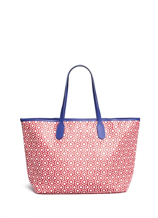 Main View - Click To Enlarge - MISCHA - 'Jet Set Tote' in classic hexagon print