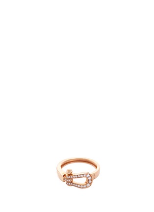 Main View - Click To Enlarge - FRED - 'Force 10' diamond 18k rose gold medium ring