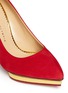 Detail View - Click To Enlarge - CHARLOTTE OLYMPIA - 'Debbie' suede platform pumps