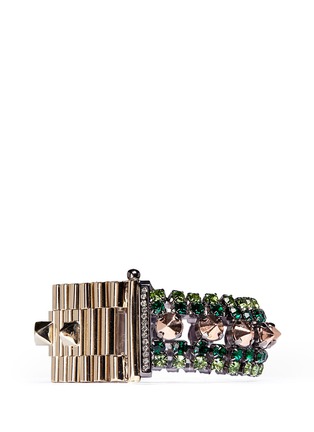 Back View - Click To Enlarge - IOSSELLIANI - Crystal and stone chain bracelet