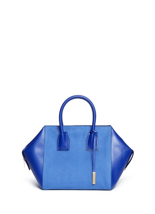 Main View - Click To Enlarge - STELLA MCCARTNEY - 'Cavendish' small faux suede and leather tote